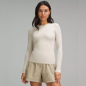 Wundermost Ultra-Soft Nulu Crewneck Long-Sleeve Shirt Mojave Tan Size XS / 4